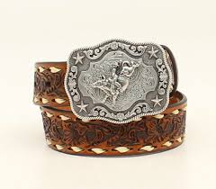 NOCONA TOOLING LACED EDGES - ACCESSORIES BELT KIDS